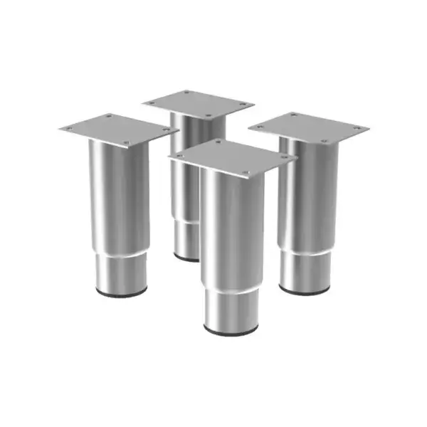 Set van 4 verstelbare roestvrijstalen poten (h.125mm) Speciale Aanbieding