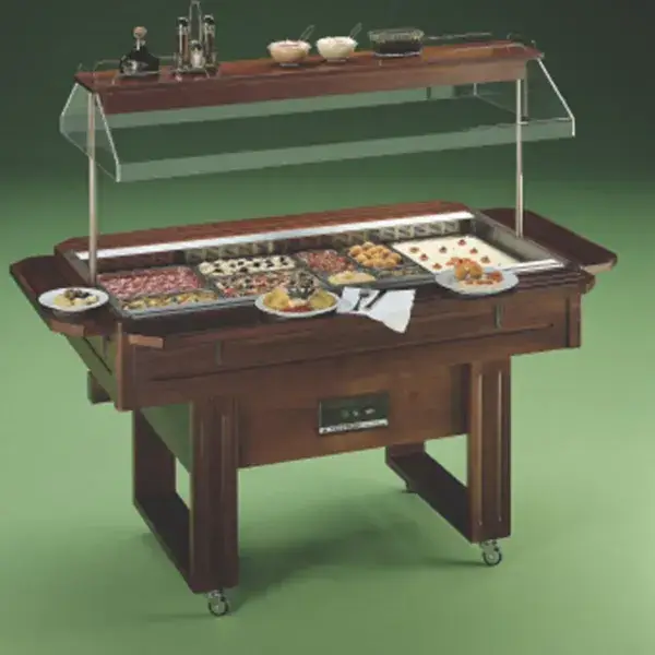 Vitrokeramisch buffet capaciteit 4 gn 1/1 Dagaanbieding