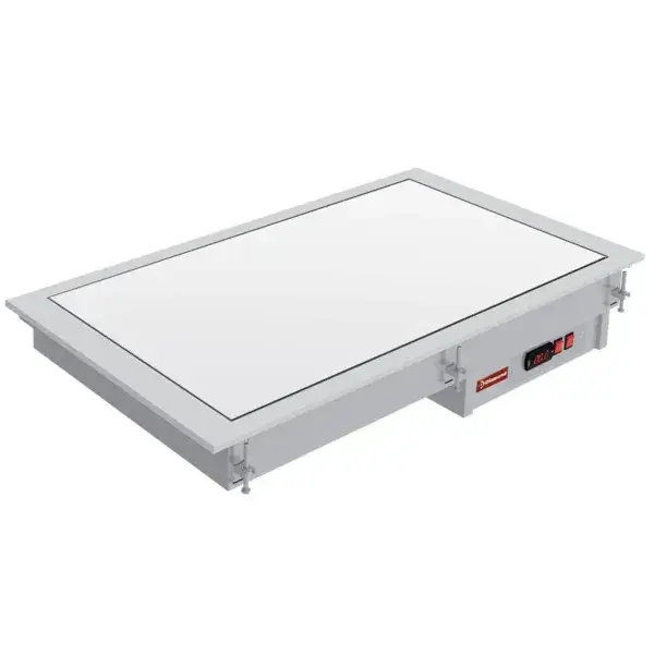 Vitrokeramisch element wit 2 gn 1/1 Op = Op