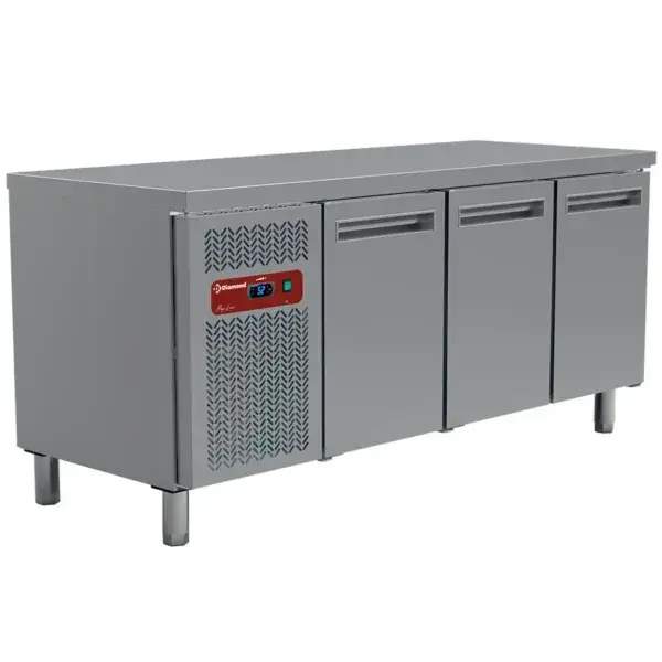 Premium Koeltafel, geventileerd, 3 deuren gn 1/1(405 lit.)