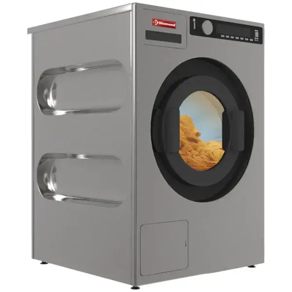 Rechtstreeks Van De Fabrikant Wascentrifugemachine 6,5 kg "inox-titanium", met afvoerpomp