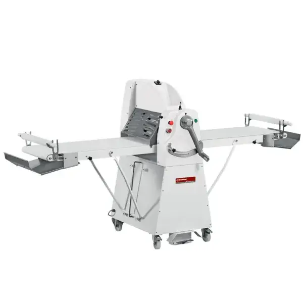Goedkoop Band-uitroller op voetstuk, 500x1000 mm - variabele snelheid
