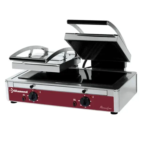 Grill panini dubbel model vitrokeramisch Tijdelijk Beschikbaar
