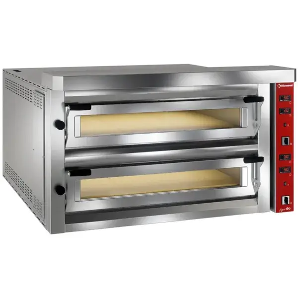 Elektrische pizza-oven "extra large", 2x 9 pizza's 350mm - full vuurvaste steen Merkproduct