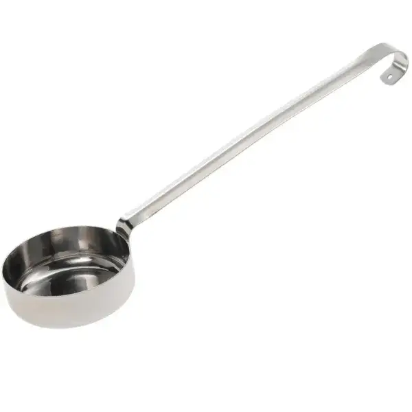 Korting Roestvrijstalen pollepel, platte bodem, 170 gr