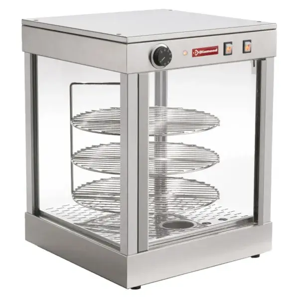 Gereduceerde Prijs Warme vitrine draaiend d.380 mm