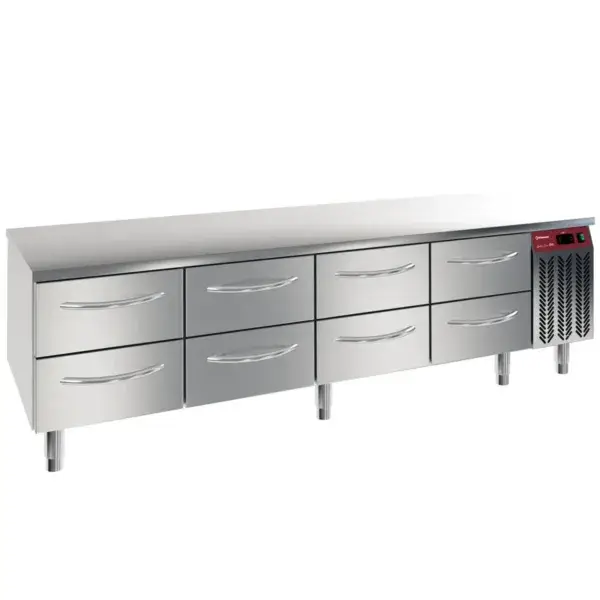 Gekoeld onderstel, 8x 1/2 laden gn1/1-h 100 mm Speciale Aanbieding