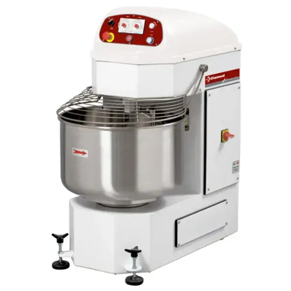 Betaalbaar Automatische bakkerstrog met spiraal, 2 snelheden, 2 timers, 60 kg.