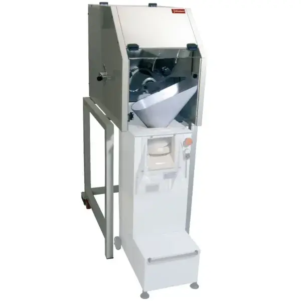 Portioneermachine2400/800 st/u. van 50/300gr, onderstel entrechter Op = Op