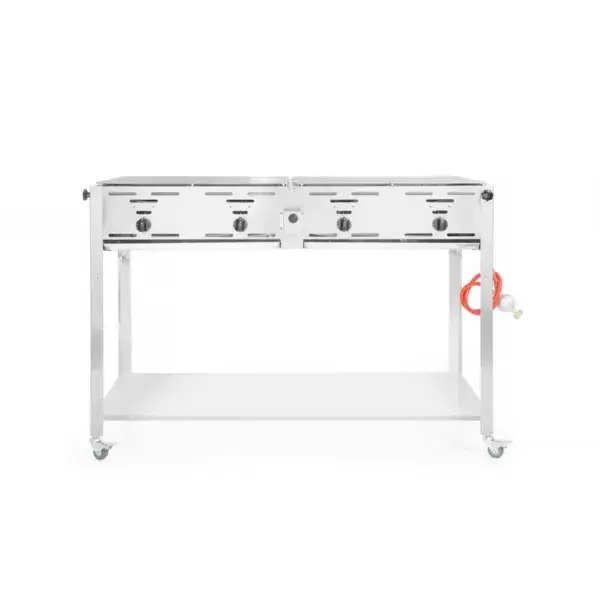 Veilige Betaling Hendi gasbarbecue Grill-Master Quattro 22 kW 1330x600x920 mm rvs frame