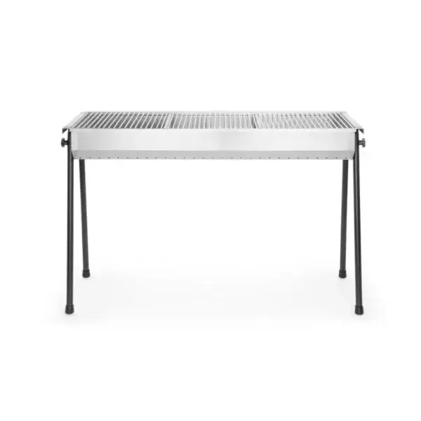Hendi houtskoolbarbecue Resto 1145x380x770mm 3 roosters 345x345mm RVS Beperkt Aanbod
