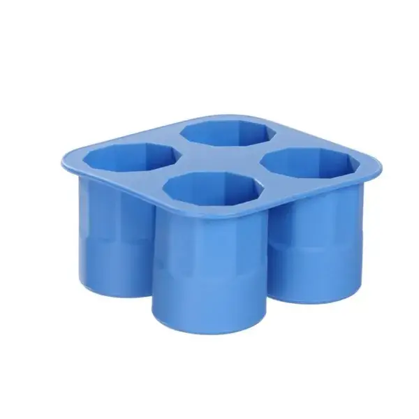 Direct Beschikbaar Ijs shotglazen vorm, barup, blauw, 122x122x(h)60mm