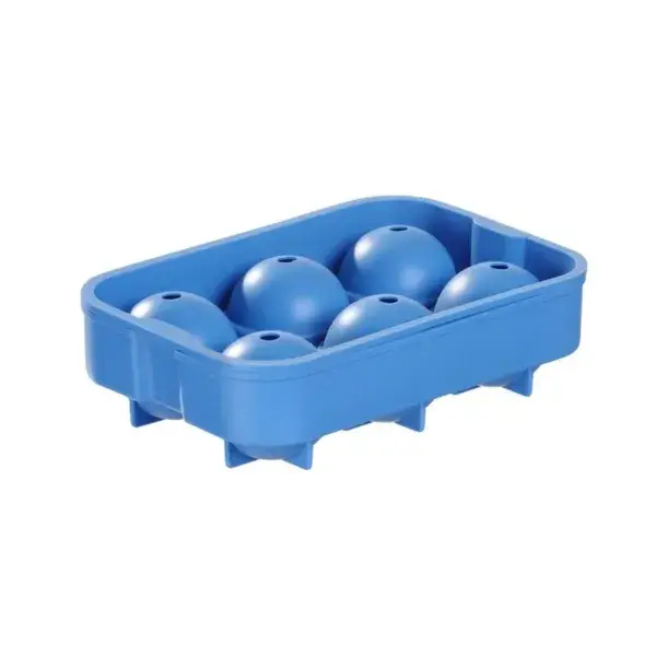 Gratis Retour Ijsblokjesvorm whisky bol, barup, blauw, 180x125x(h)50mm