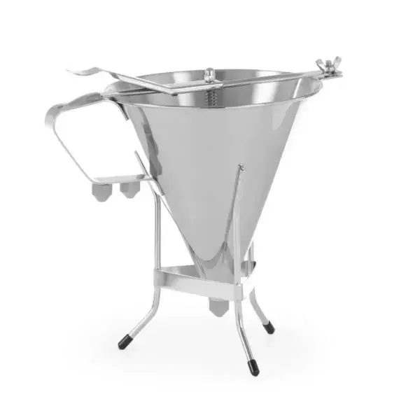 Lage Kosten Hendi Fondanttrechter Kitchen Line 1,5L 270x195x270mm RVS met stopklep en 3 spuitmondjes
