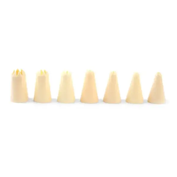 Hendi spuitmondjes gekarteld kunststof set ø 3-15 mm patisserie Merkproduct