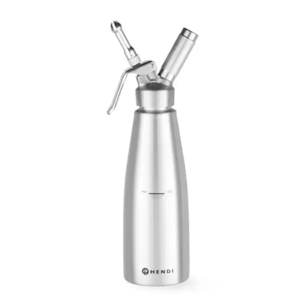 Bestseller Hendi Slagroomapparaat Profi Line 1L Ø98mm RVS voor koude en warme sauzen
