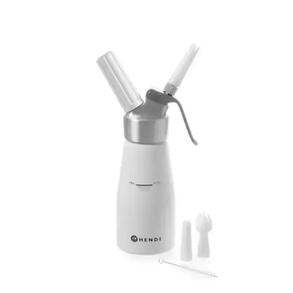 Hendi Slagroomapparaat Kitchen Line aluminium 0,25L ø80x200mm Flitsaanbieding