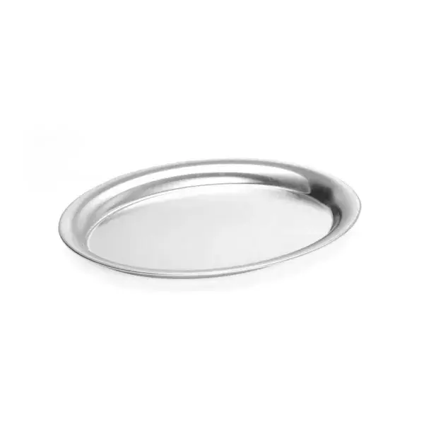 Premium Hendi koffieplateau ovaal 265x195mm RVS satijn finish vaatwasserbestendig