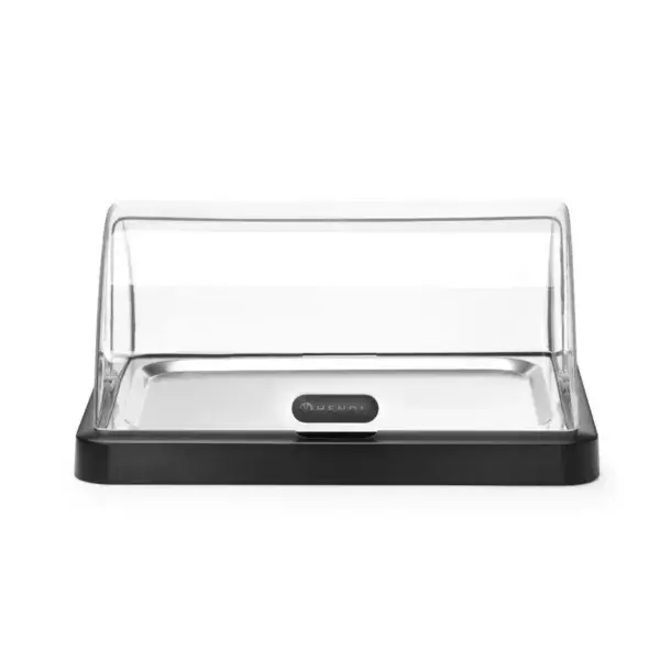 Koeldisplay met rolltop “duo” uniq, hendi, designed by robert bronwasser, enkel, zwart, 460x355x(h)220mm, rechthoekig Populair