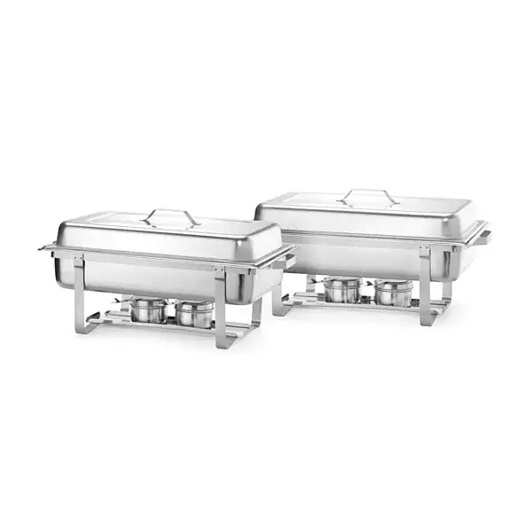 Hendi Chafing dish Kitchen Line GN 1/1 9L RVS met branders 600x358x295mm Betaalbaar