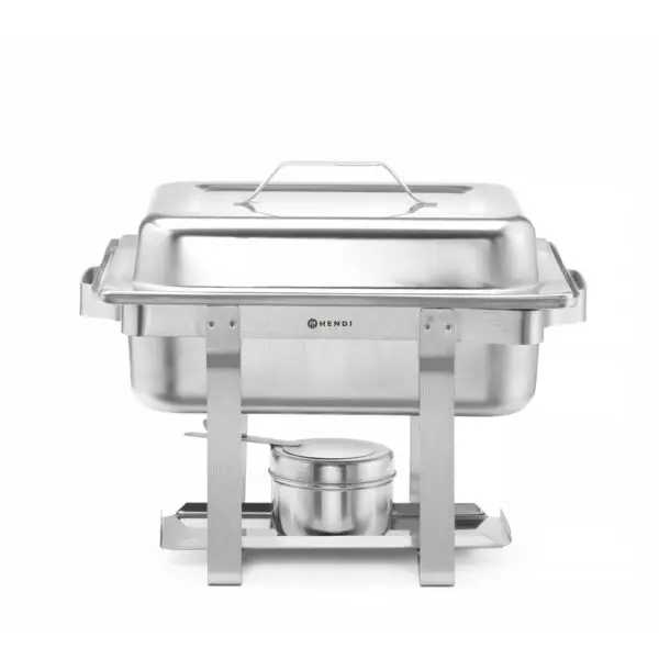 Hendi Chafing dish Gastronorm 1/2 Kitchen Line 4,5L RVS met brandpastahouder Finale Uitverkoop