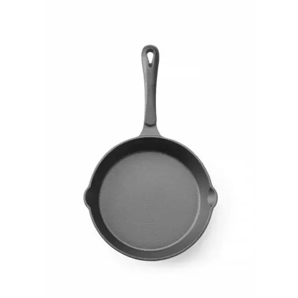 Hendi Gietijzeren Skillet Ø200mm Zwart voor gelijkmatig bakken Koopje