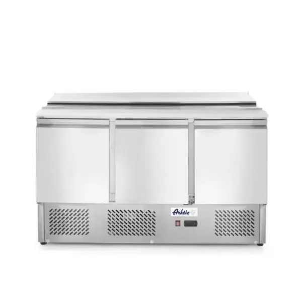 Hendi Saladette Arktic 3-deurs 380L 230V 310W koelwerkbank 1390x702x888mm Superprijs