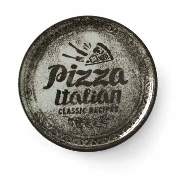 Pizzabord recipe collection zwart, hendi, zwart, ⌀330mm Beperkt Aanbod