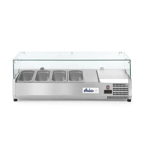Hendi Opzetkoelvitrine Arktic 4x GN 1/3 1208x400x(H)456mm 230V/180W Goedkoop