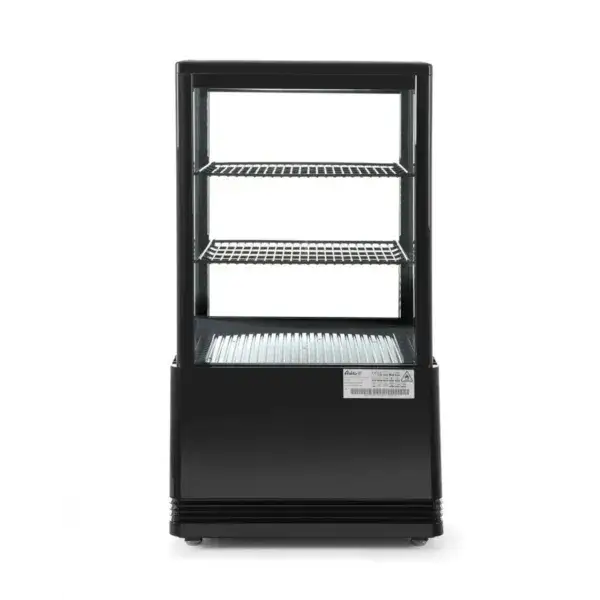 Snelle Levering Hendi koelvitrinekast Arktic 58L zwart 230V 170W 452x406x830mm