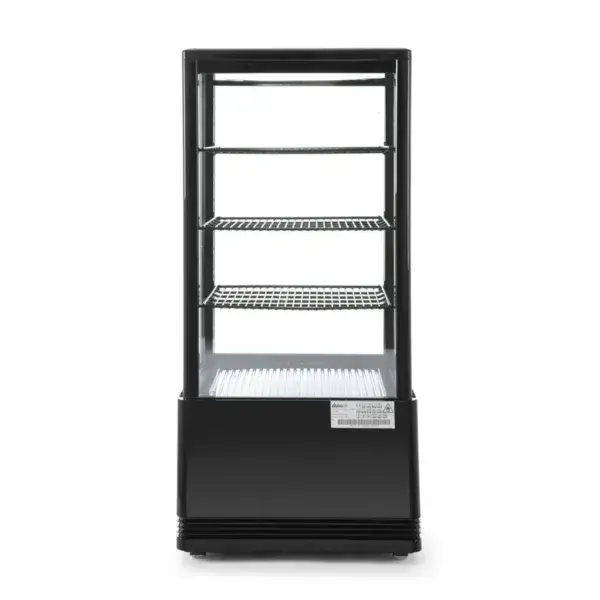 Hendi Koelvitrinekast Arktic 78L zwart 230V 170W 444x397x940mm Op = Op