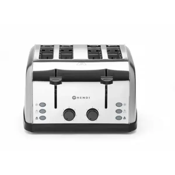 Veilige Betaling Hendi Toaster 4-sneetjes 240V 1500W 295x335x180mm RVS