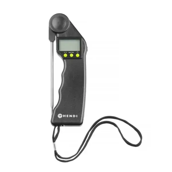 Hendi digitale thermometer met opvouwbare RVS sonde 160x55x20 mm zwart Tijdelijk Beschikbaar