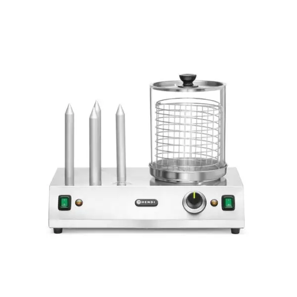 HENDI worst- en hotdogbroodjeswarmer 220-240V 550W 500x310x395mm glas en RVS Goedkoop