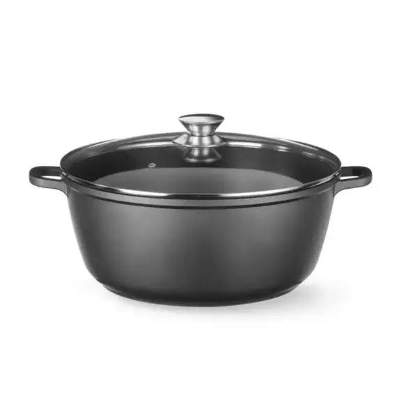 Seizoensaanbieding Hendi braadpan 7L zwart met antiaanbaklaag 367x290x122mm geschikt voor gas, inductie en elektrische kookstellen
