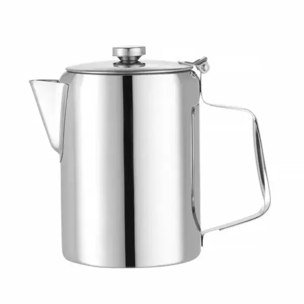 Hendi koffie-/theekan 1,4L met scharnierend deksel Roestvrij staal Ø126x185mm Voordeelprijs