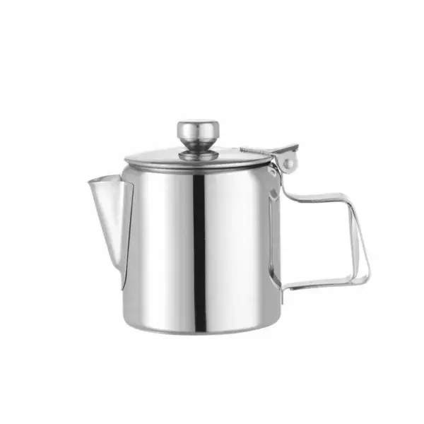 Hendi koffiekas met deksel 0,2L RVS scharnierend model ⌀74x95mm Superprijs