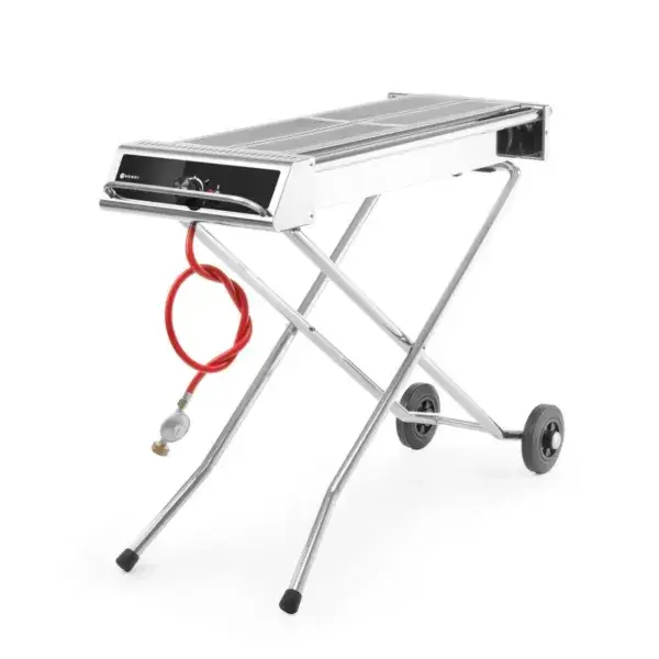 Hendi Xenon Pro gasbarbecue 7,5 kW 1120x410x900 mm RVS inklapbaar, verrijdbaar Weekendaanbieding