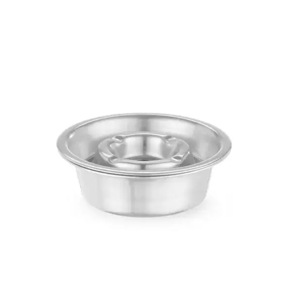 Op = Op Hendi Asbak met onderbak Ø140x40mm RVS metalen uitvoering