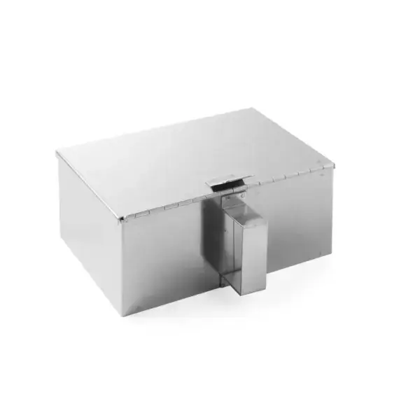 Favoriet Hendi asverzamelaar 202x170x91mm RVS met scharnierend deksel voor brandveilig legen