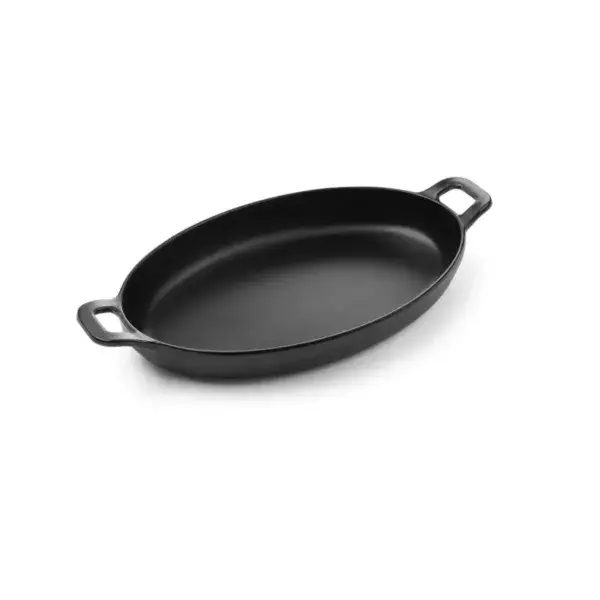 Hendi mini ovale pan Little Chef Fine Dine 263x140x37 mm zwart melamine afwasmachinebestendig Laatste Kans