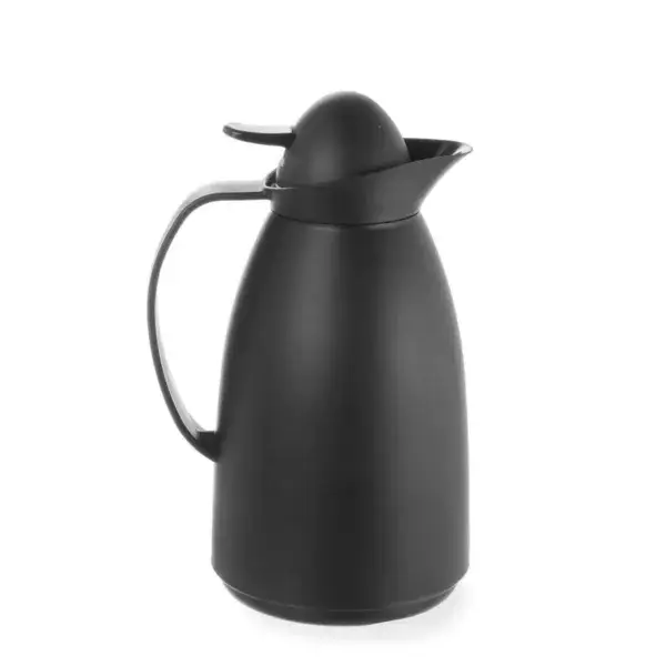 Hendi Isoleerkan 1L Zwart met glazen binnenfles ø140x268mm Dagaanbieding