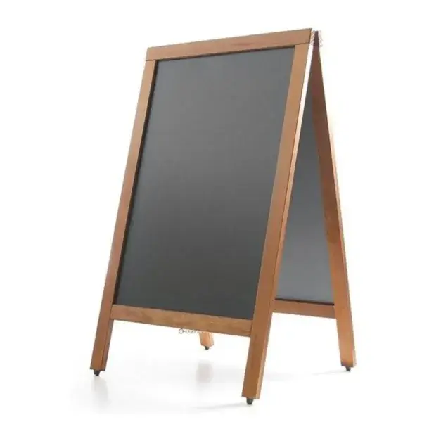 Direct Verzonden Hendi krijtstoepbord 500x450x850mm zwart met houten lijst