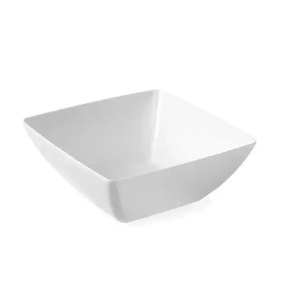 Hendi vierkante melamine kom 270x270x105 mm wit vaatwasbestendig Must-Have
