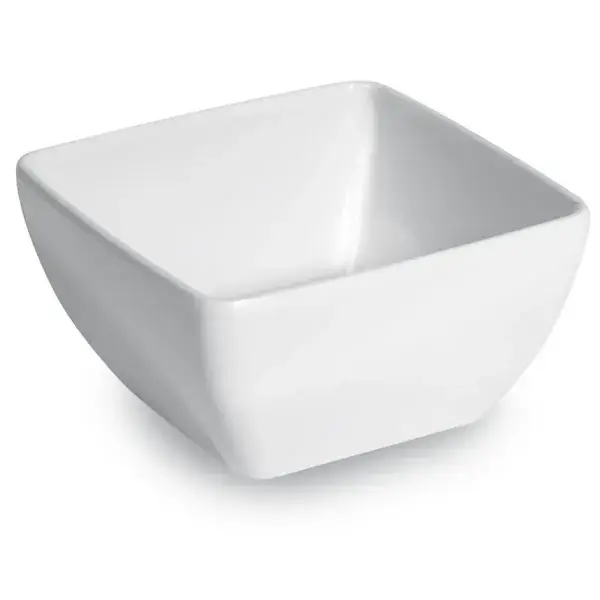 Hendi Vierkante kom 190x190x100mm wit melamine vaatwasserbestendig Voordeelprijs