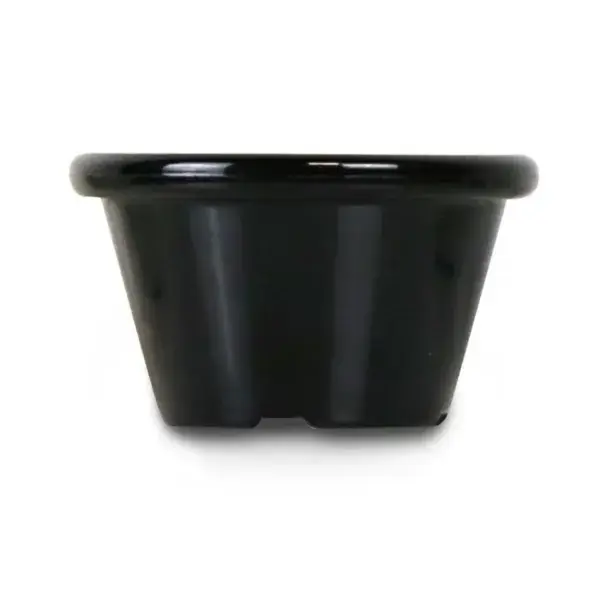 Hendi Ramekin 0,045L zwart kunststof met PET Ø60x35mm afwasmachinebestendig set 12 Exclusieve Aanbieding