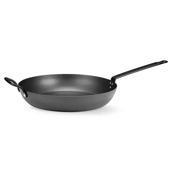 Hendi Bakpan carbonstaal ø327x593mm geschikt voor oven en alle kooktypes Direct Verzonden