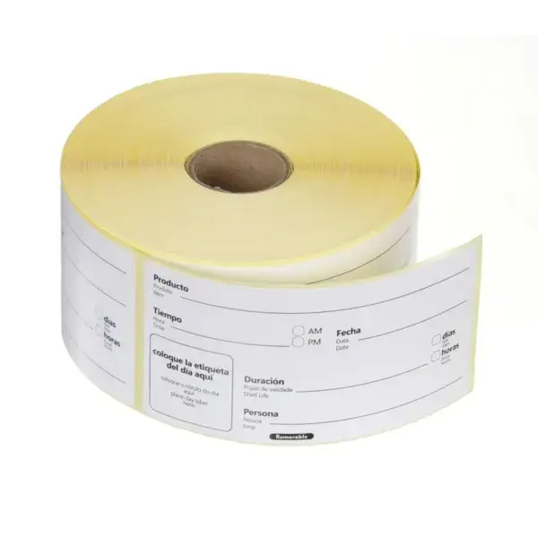 Superprijs Houdbaarheidsstickers, multifunctioneel, eenvoudig te verwijderen, hendi, wit, 500 st., 100x50mm