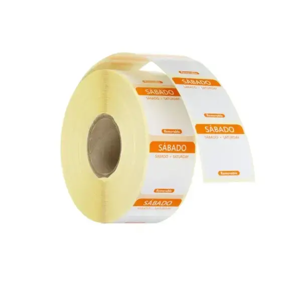 Koop Online Voedselveiligheidsstickers, multifunctioneel, eenvoudig verwijderbaar , hendi, oranje, 1000 st., 25x25x(h)mm