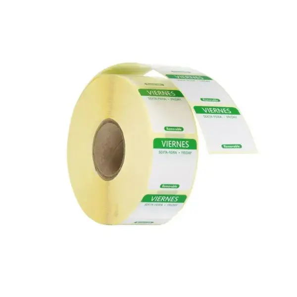 Voedselveiligheidsstickers, multifunctioneel, eenvoudig verwijderbaar , hendi, vrijdag, groen, 1000 st., 25x25x(h)mm Flitsaanbieding
